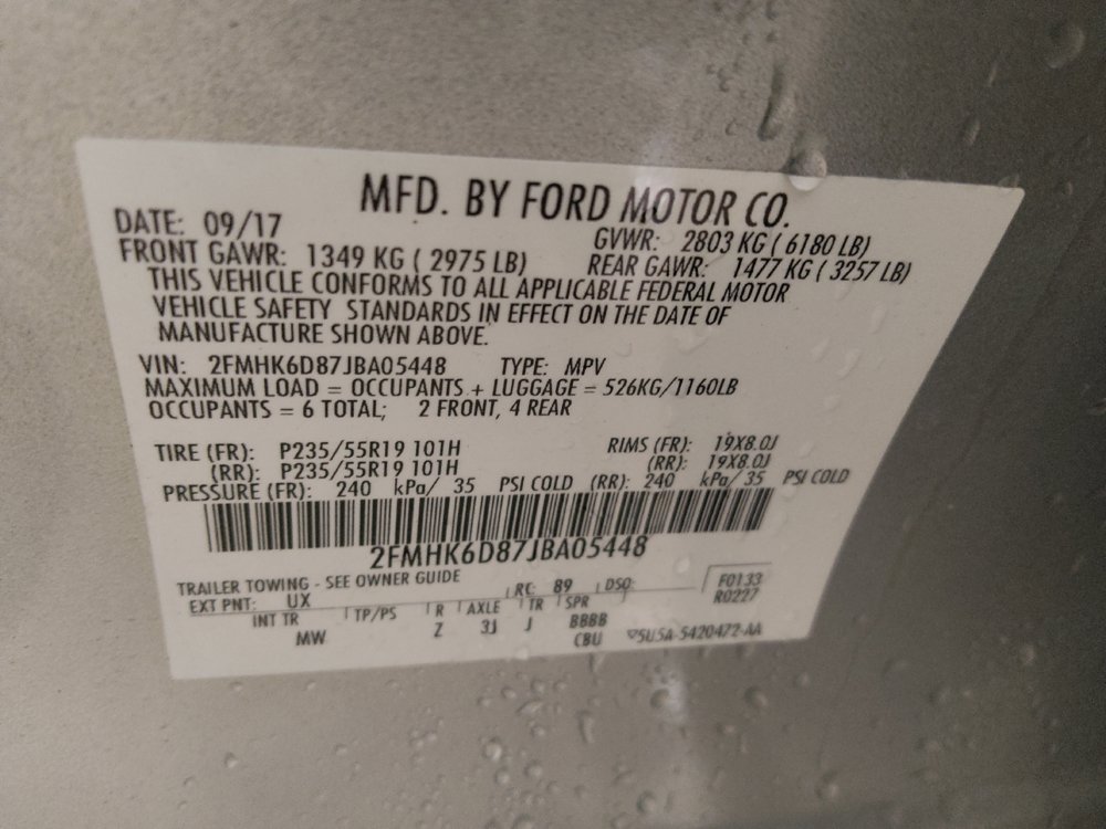 Used 2018 Ford Flex Limited w/ Equipment Group 301A AWD/4WD image 33
