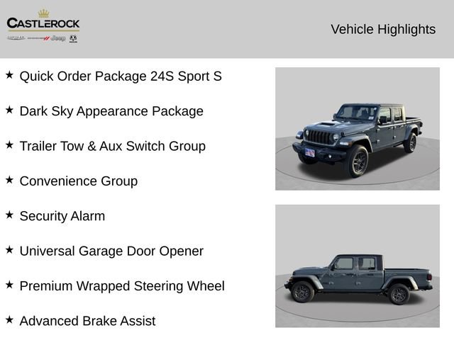 New 2025 Jeep Gladiator Sport AWD/4WD image 2