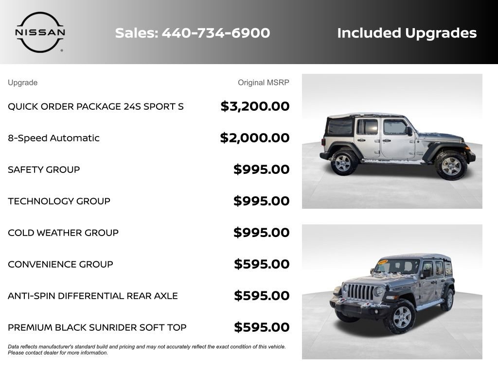 Used 2018 Jeep Wrangler Unlimited Sport S AWD/4WD image 6