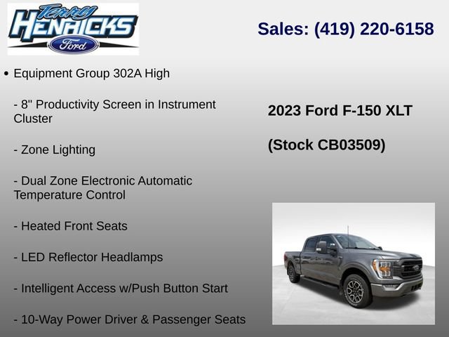 Used 2023 Ford F150 XLT w/ Equipment Group 302A High AWD/4WD image 23