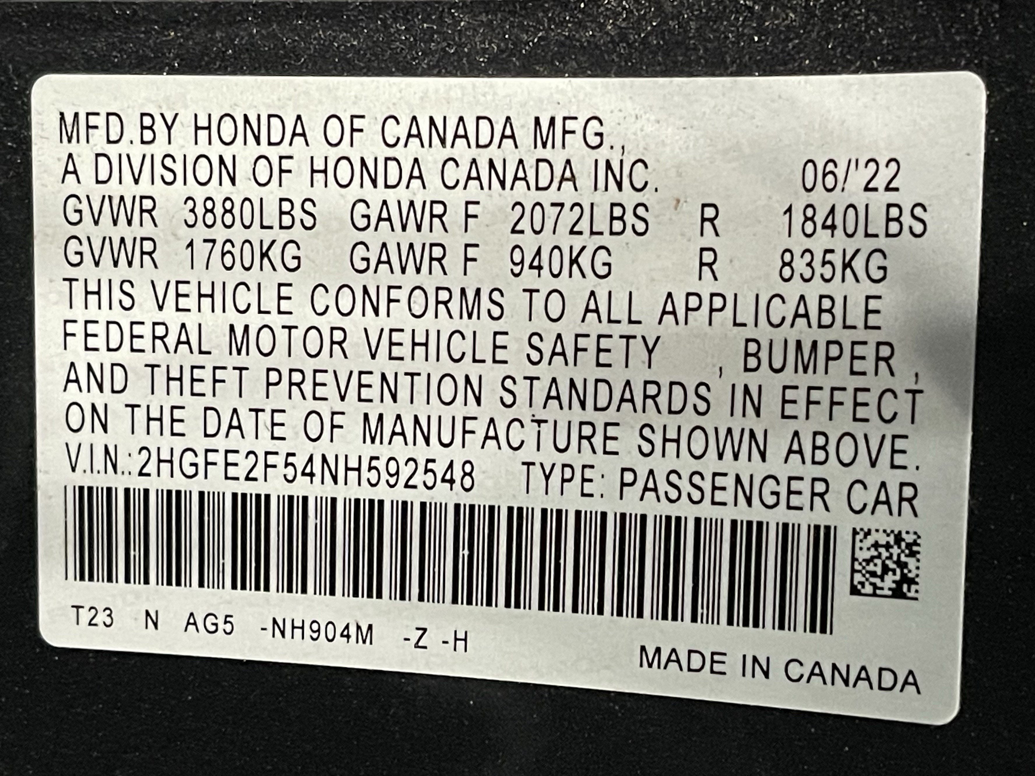 Used 2022 Honda Civic Sport image 24