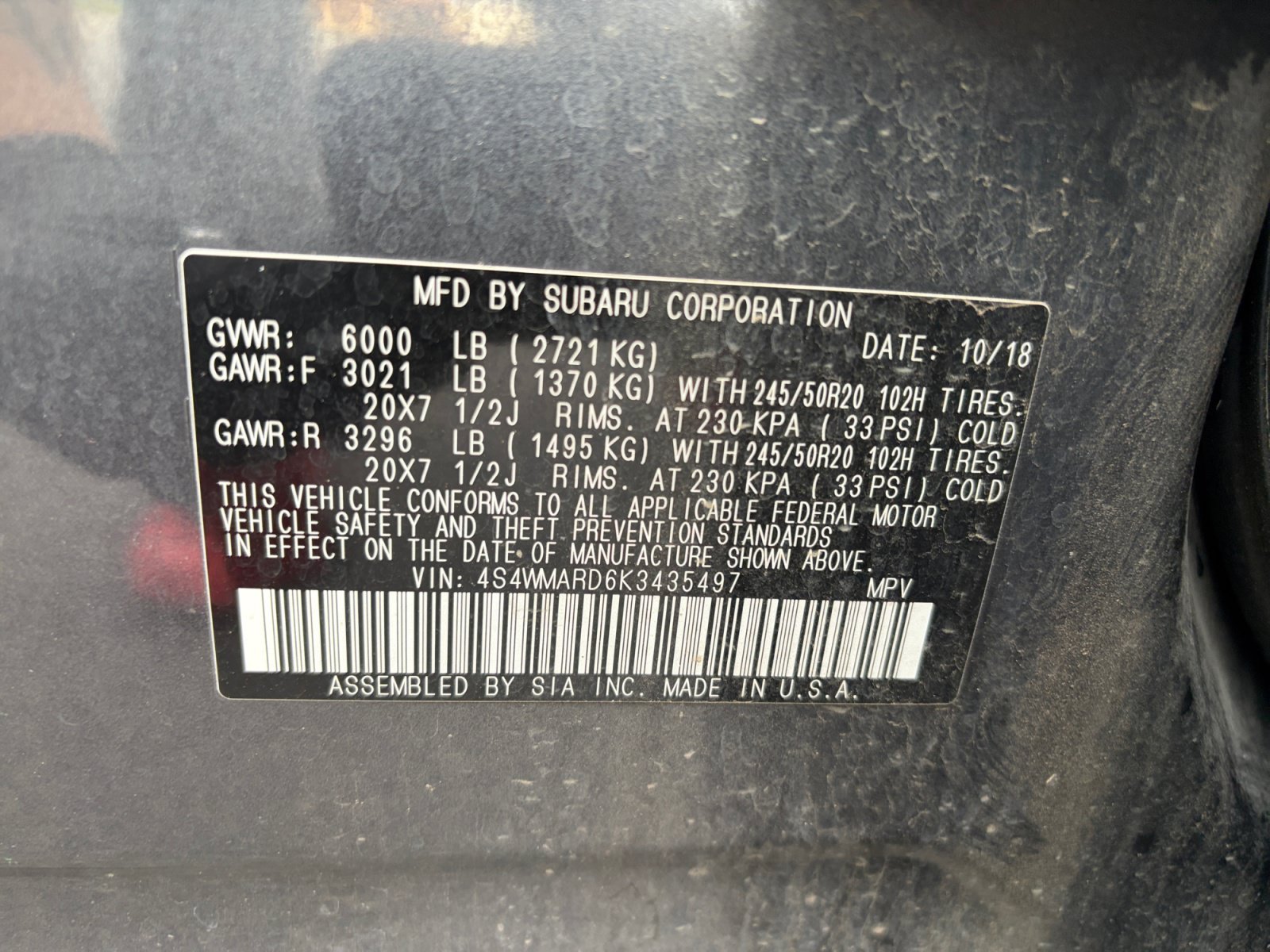 Used 2019 Subaru Ascent Touring w/ Popular Package #2 AWD/4WD image 25