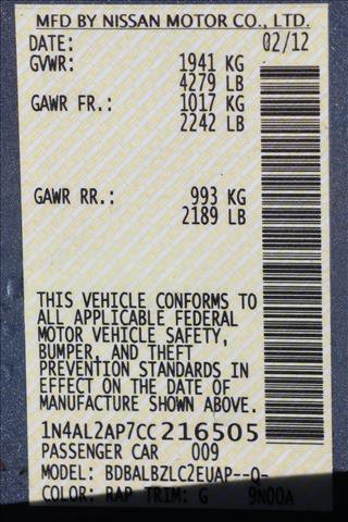 Used 2012 Nissan Altima 2.5 S FWD image 16