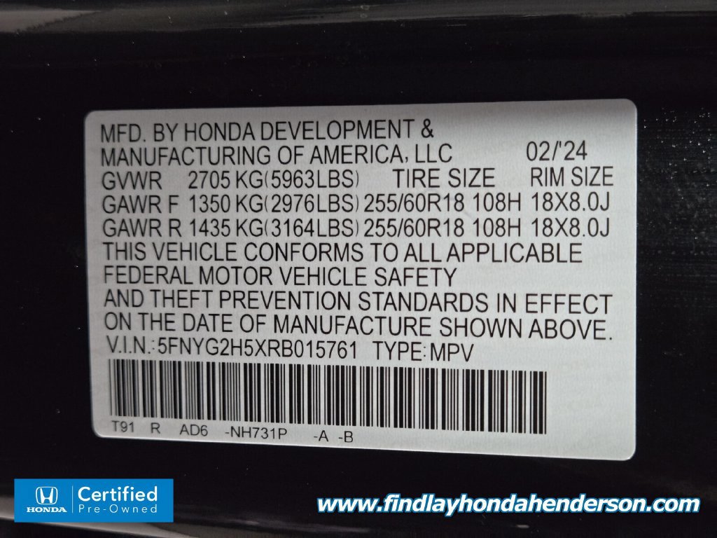 Certified 2024 Honda Pilot EX-L image 13