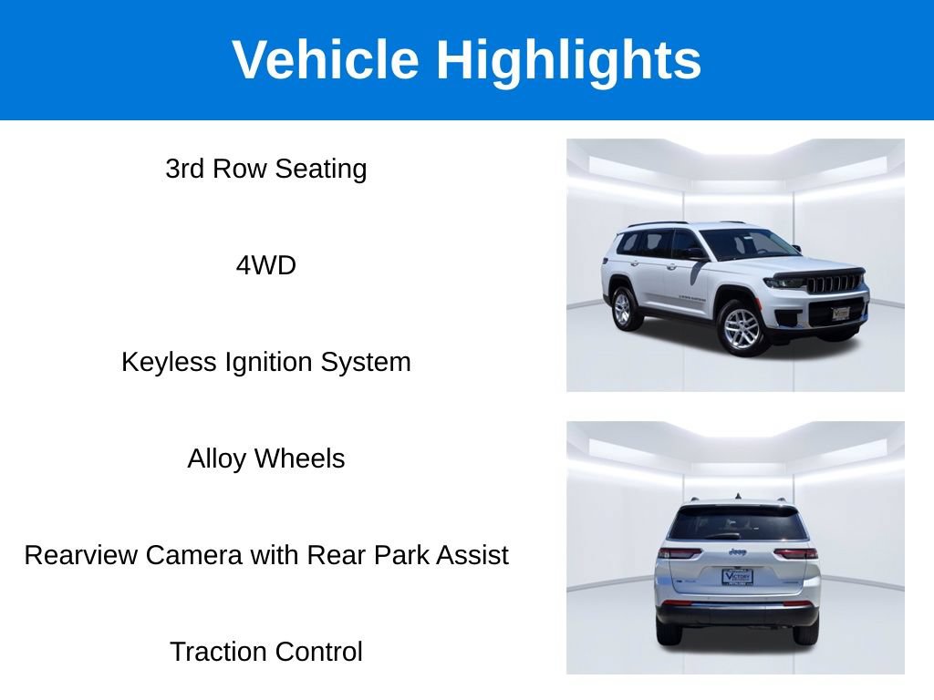 Used 2023 Jeep Grand Cherokee L Laredo AWD/4WD video 2
