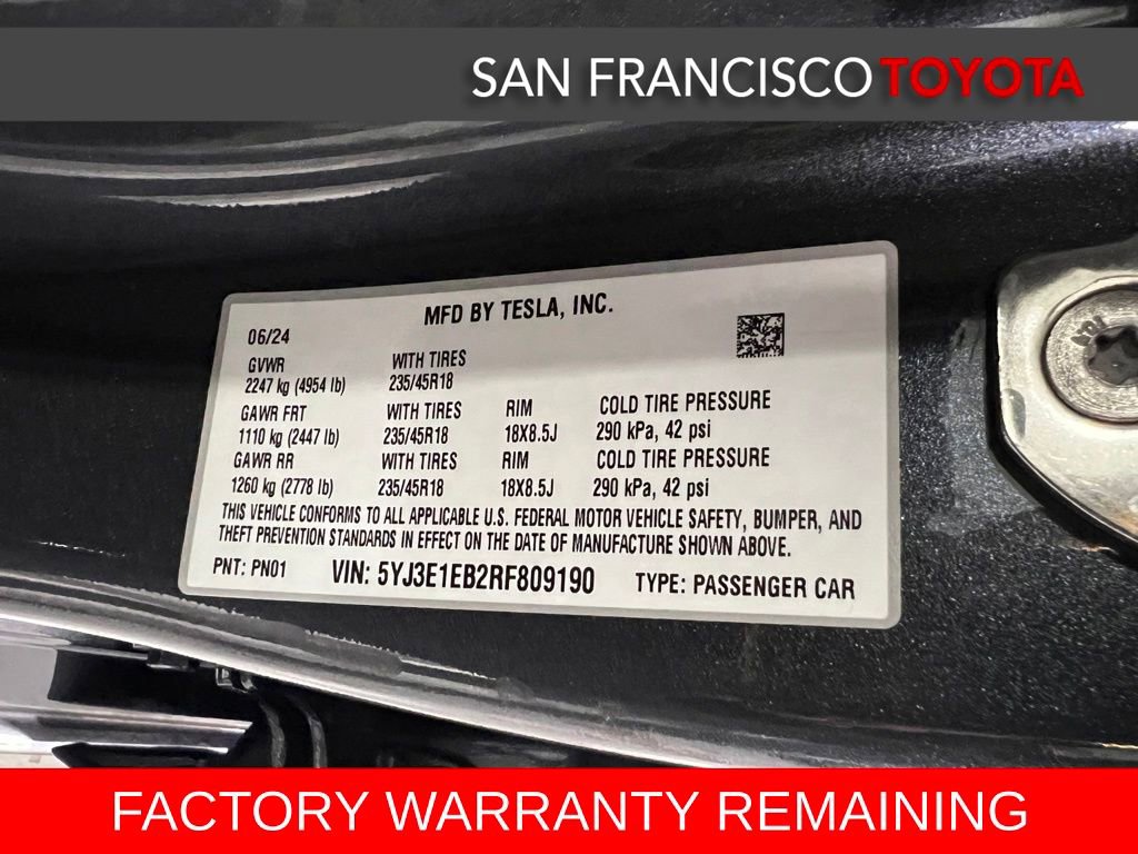 Used 2024 Tesla Model 3 Long Range AWD/4WD image 37