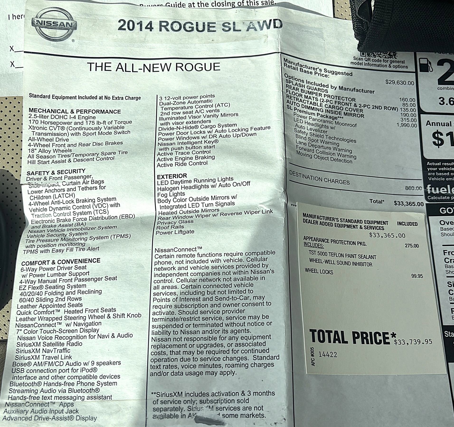 Used 2014 Nissan Rogue SL w/ SL Premium Package image 27