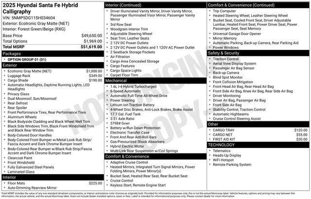 New 2025 Hyundai Santa Fe Calligraphy image 4