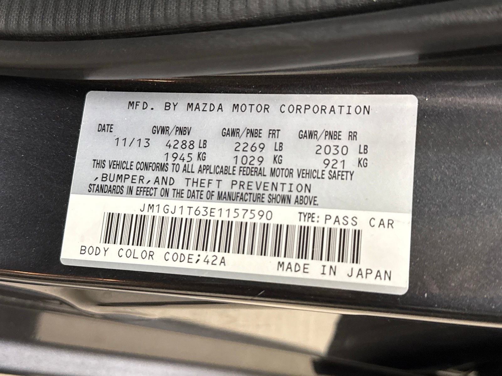 Used 2014 MAZDA MAZDA6 Touring w/ Touring Technology Package image 30