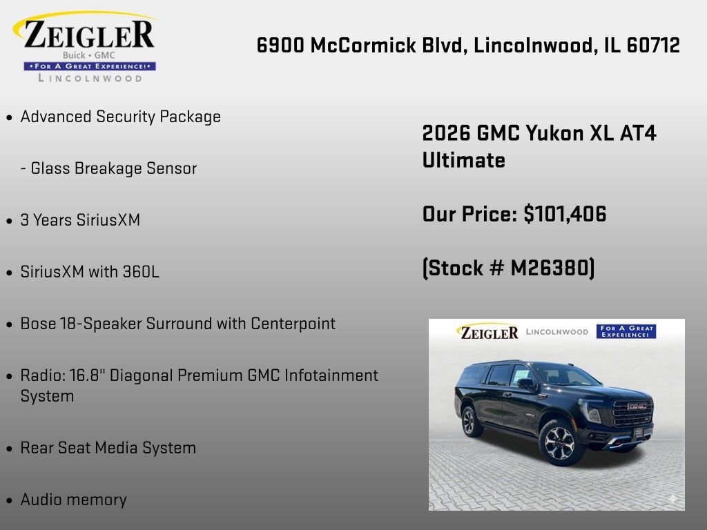 New 2026 GMC Yukon XL AT4 Ultimate AWD/4WD image 18
