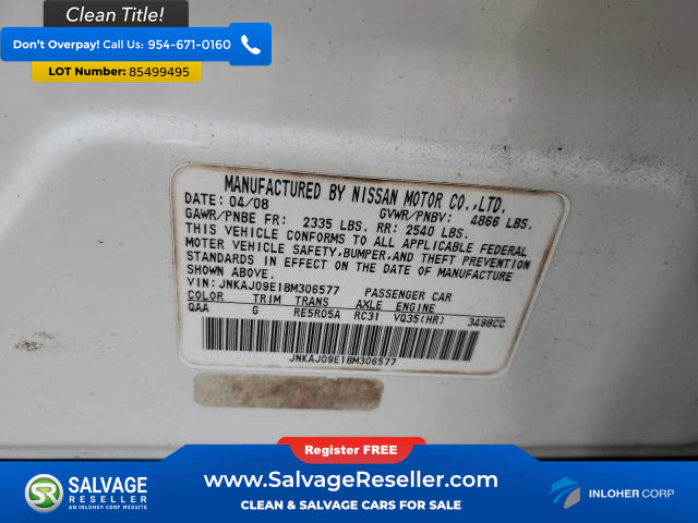 Used 2008 INFINITI EX35 Journey w/ Premium Pkg image 17