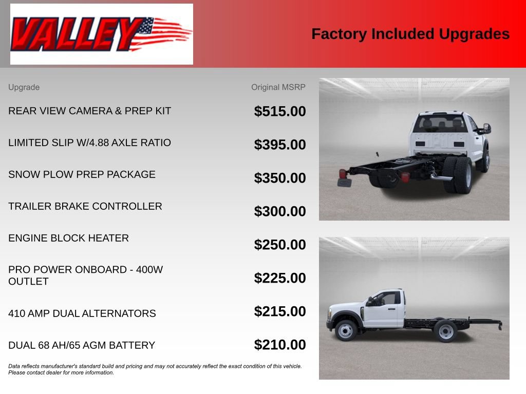 New 2026 Ford F550 2WD Regular Cab Super Duty w/ Snow Plow Prep Package image 5