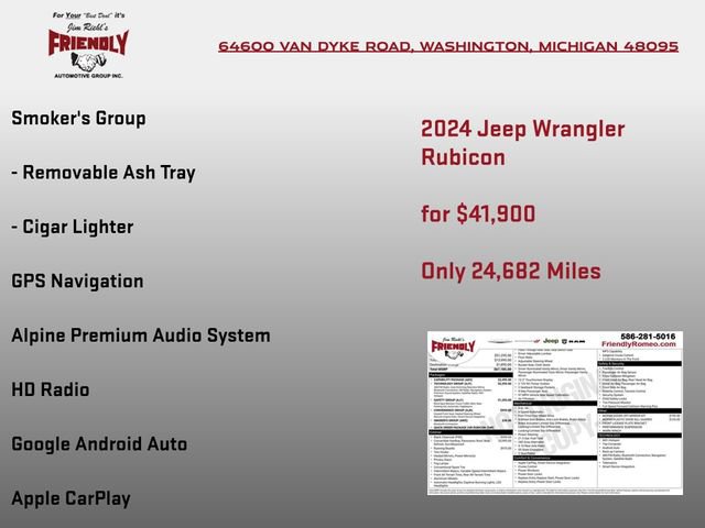 Used 2024 Jeep Wrangler Unlimited Rubicon w/ Capability Package image 7