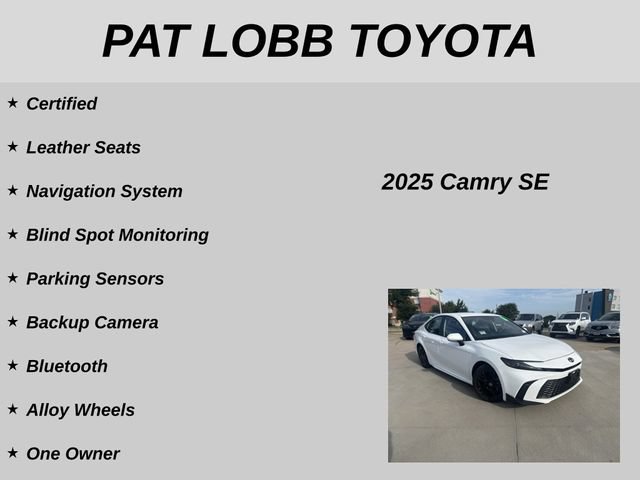 Certified 2025 Toyota Camry SE FWD image 11