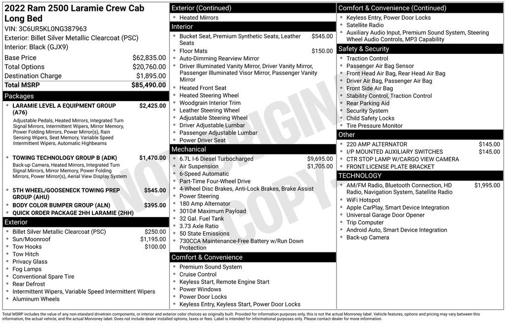 Used 2022 RAM 2500 Laramie image 6