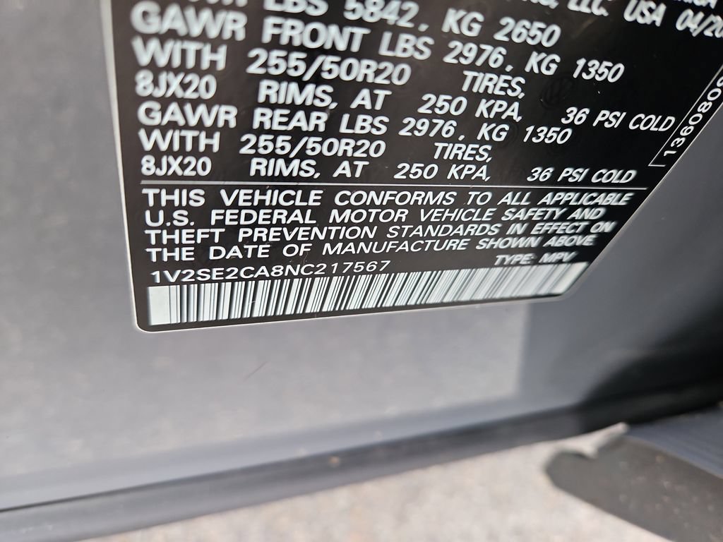 Used 2022 Volkswagen Atlas Cross Sport SEL R-Line AWD/4WD image 14