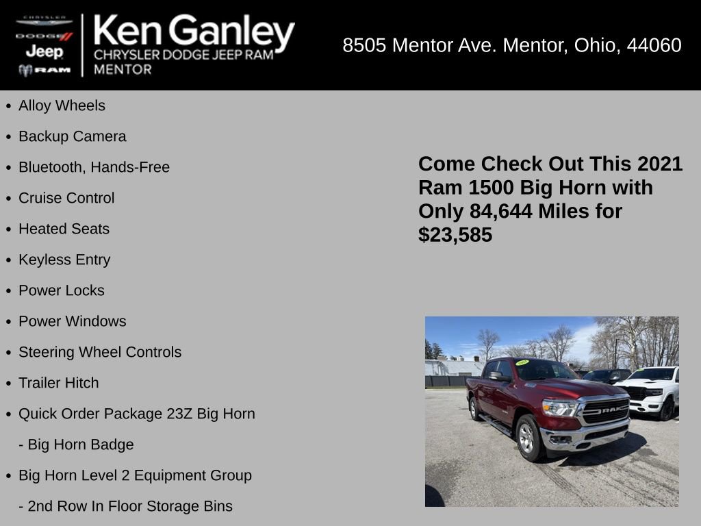 Used 2021 RAM 1500 Big Horn image 5