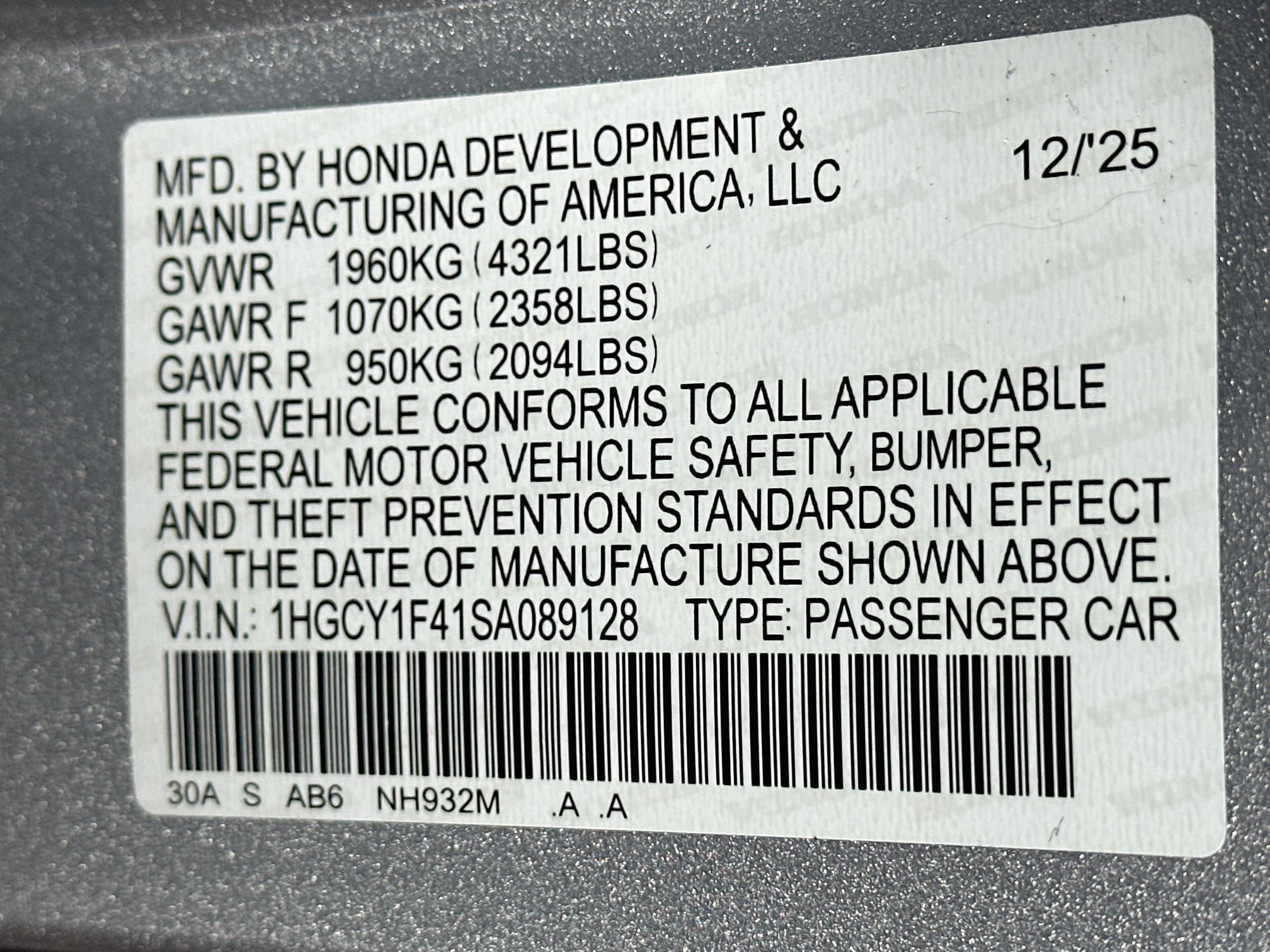 Used 2025 Honda Accord SE image 12