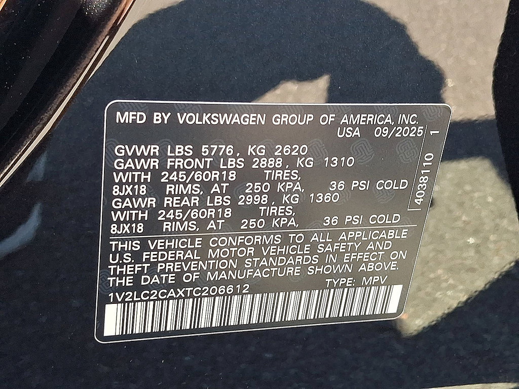 Used 2026 Volkswagen Atlas Cross Sport SE w/ MDO Package AWD/4WD image 18