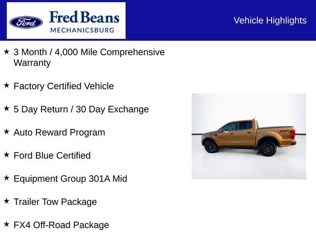 Certified 2019 Ford Ranger XLT w/ FX4 Off-Road Package AWD/4WD image 7