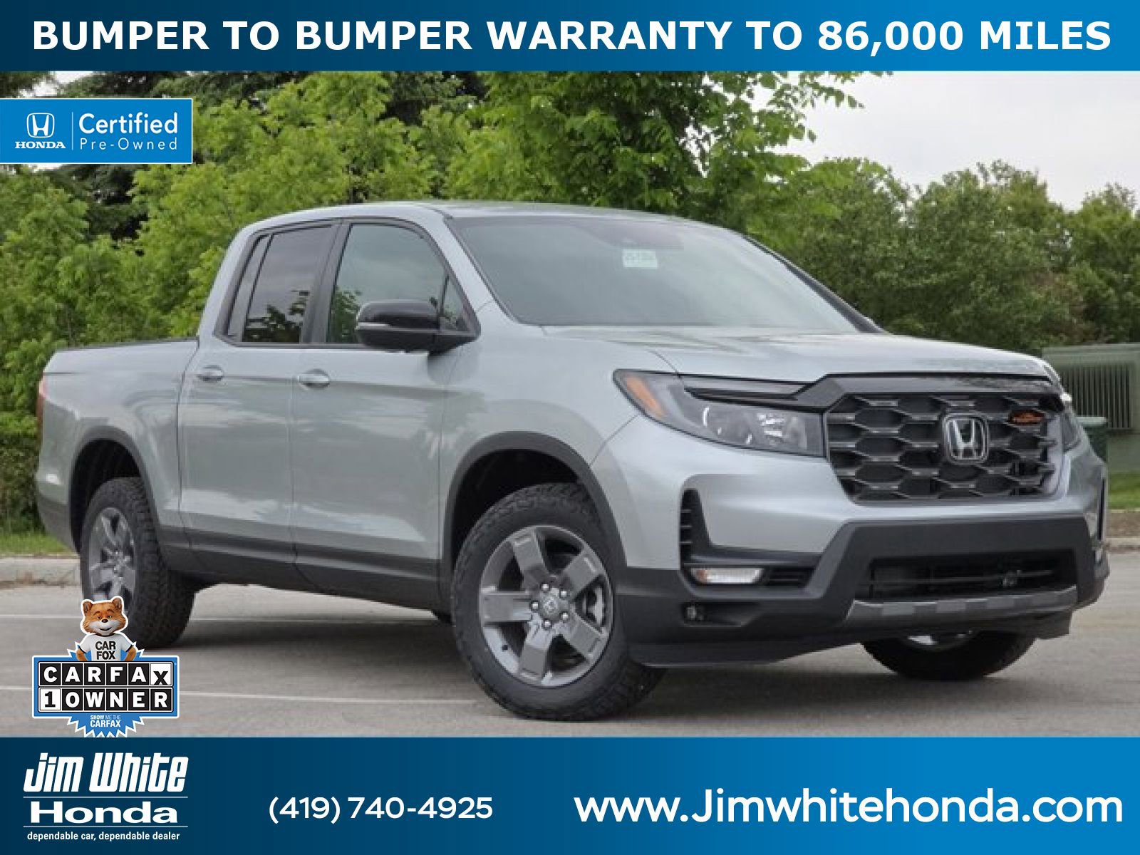 Certified 2025 Honda Ridgeline TrailSport image 1