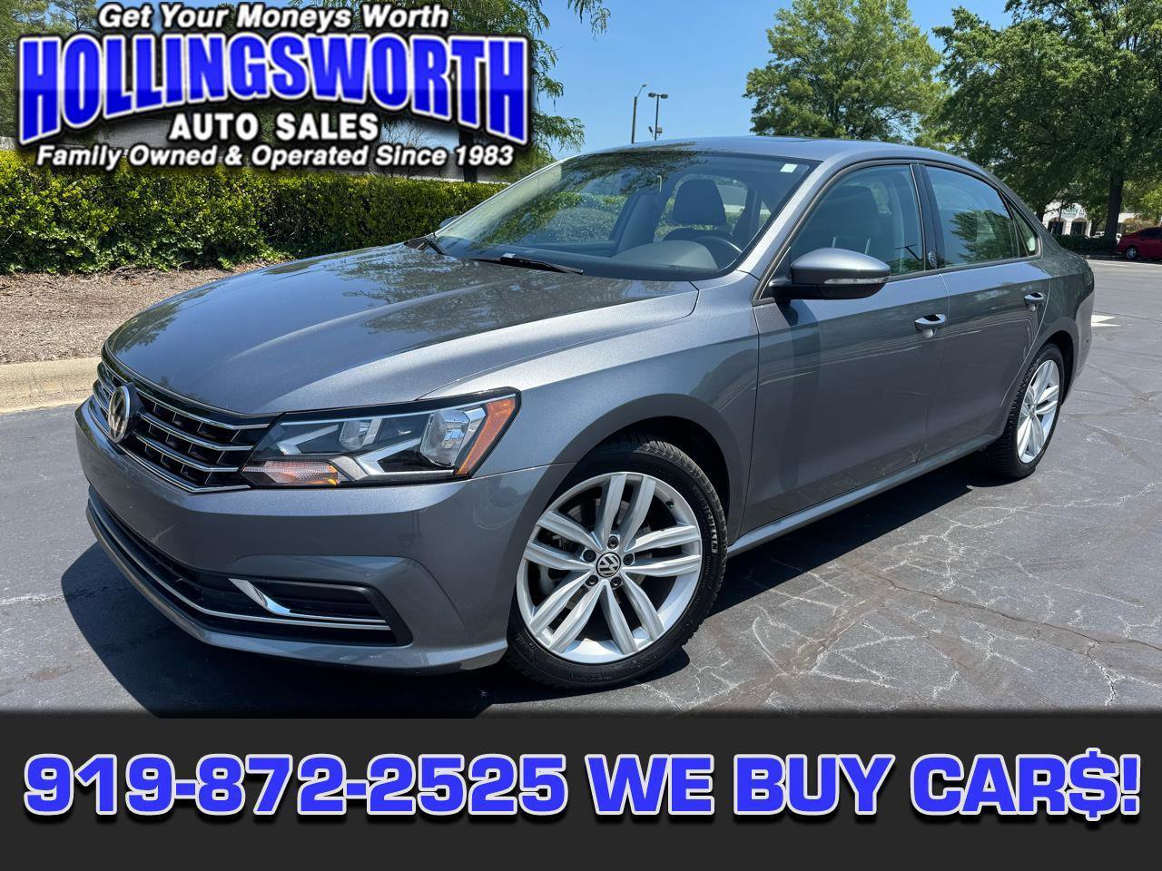Used 2019 Volkswagen Passat 2.0T Wolfsburg w/ Wheels & Sunroof Package