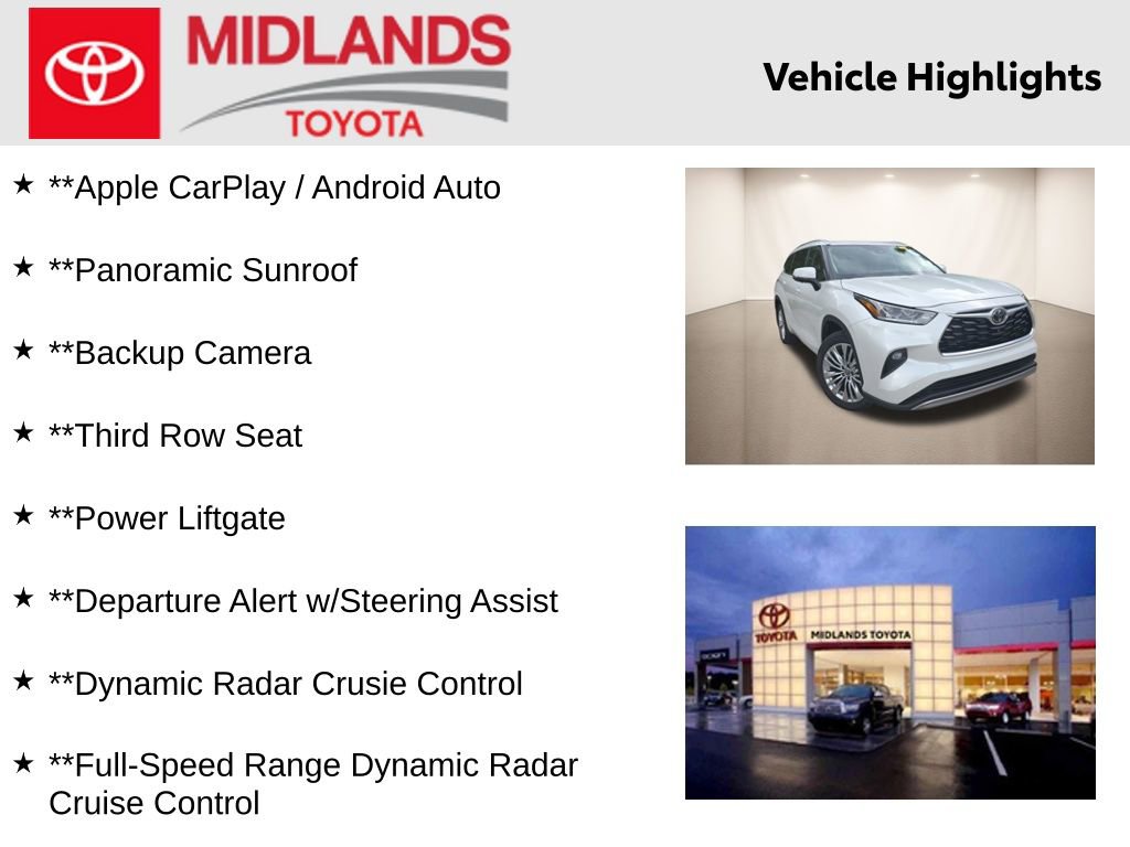 Used 2025 Toyota Highlander Platinum AWD/4WD image 2