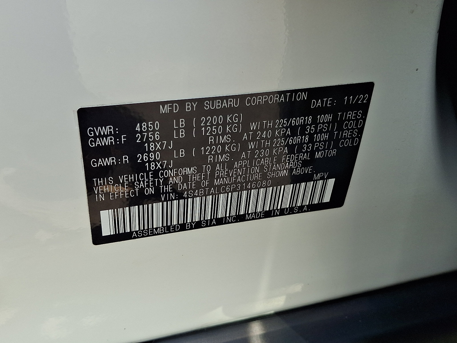 Certified 2023 Subaru Outback Onyx Edition AWD/4WD image 27