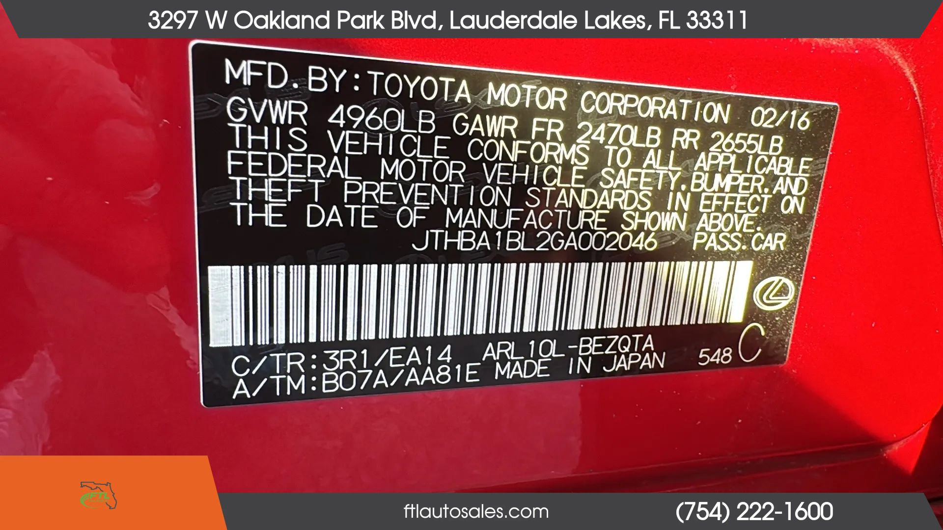 Used 2016 Lexus GS 200t RWD image 81