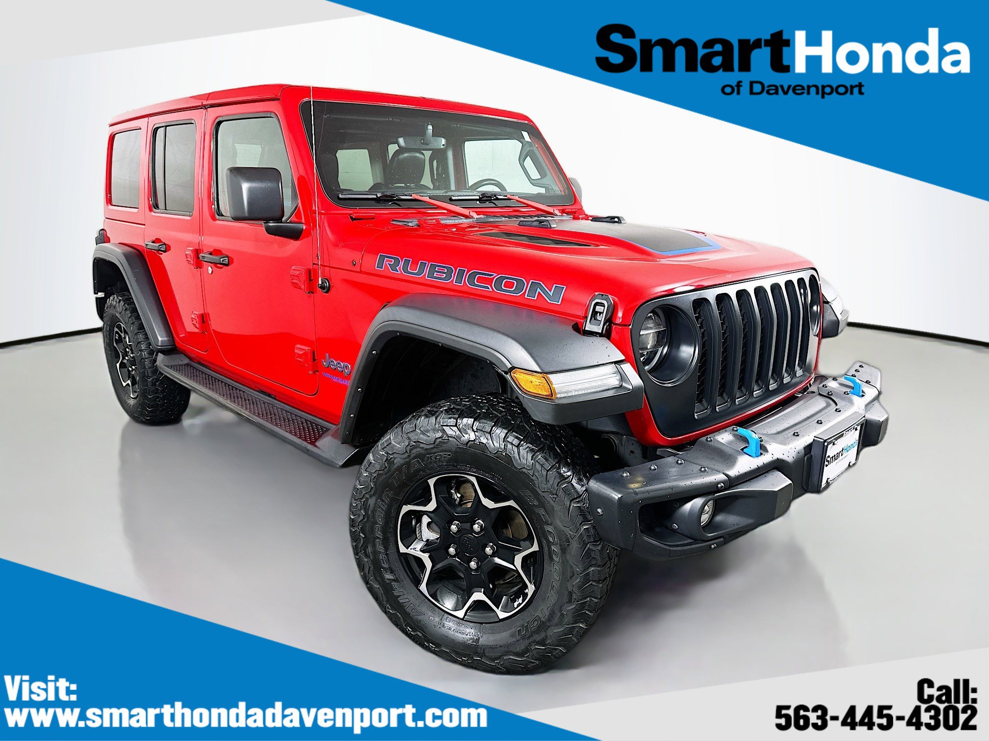 Used 2021 Jeep Wrangler Unlimited Rubicon 4xe w/ Steel Bumper Group AWD/4WD image 1