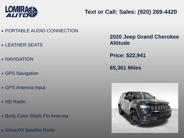 Used 2020 Jeep Grand Cherokee Altitude AWD/4WD image 33