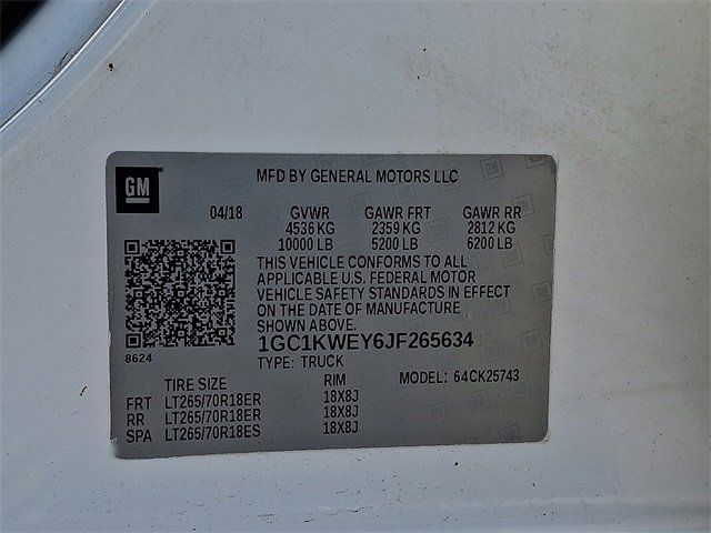 Used 2018 Chevrolet Silverado 2500 LTZ w/ Duramax Plus Package image 27