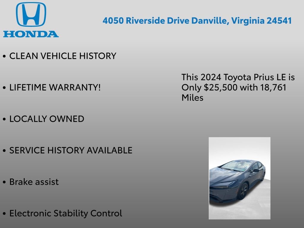 Used 2024 Toyota Prius LE image 7