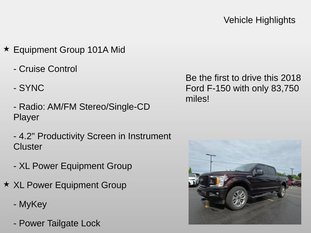 Used 2018 Ford F150 XL w/ Equipment Group 101A Mid AWD/4WD image 7