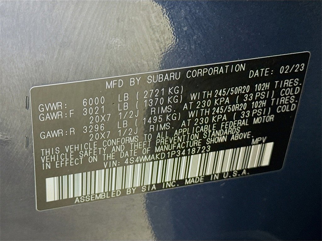 Used 2023 Subaru Ascent Onyx Edition Limited w/ Popular Package - Onyx image 35