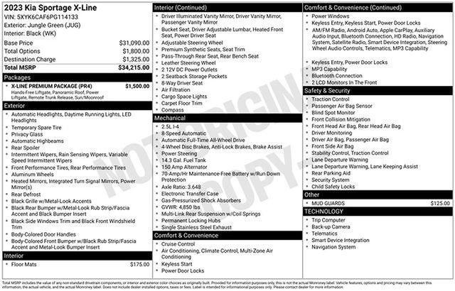 Used 2023 Kia Sportage X-Line w/ X-Line Premium Package AWD/4WD image 12