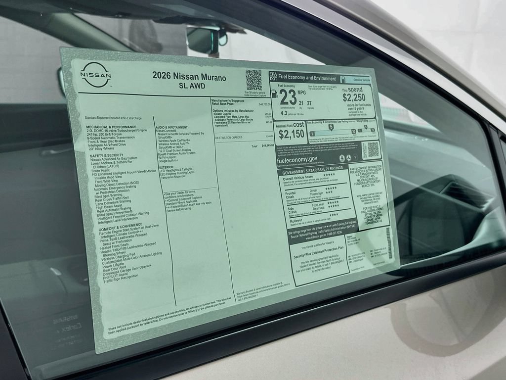 New 2026 Nissan Murano SL AWD/4WD image 13