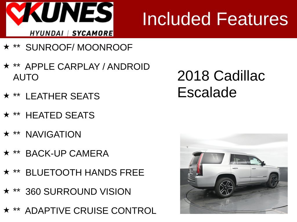 Used 2018 Cadillac Escalade Platinum AWD/4WD image 2