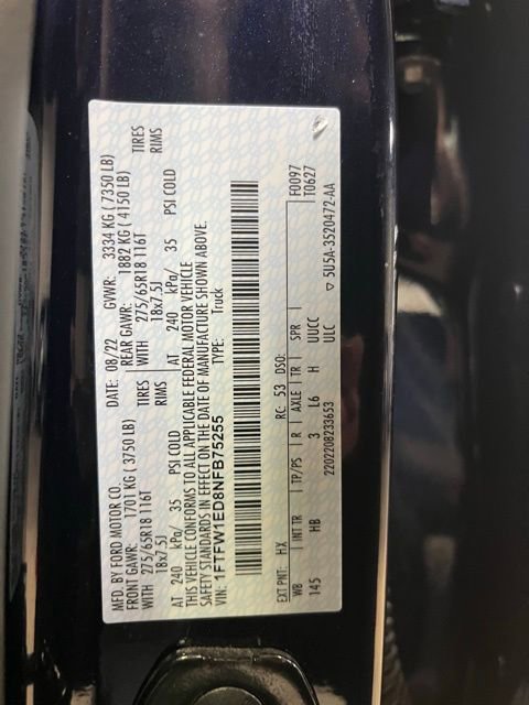 Used 2022 Ford F150 Lariat w/ Equipment Group 502A High image 27