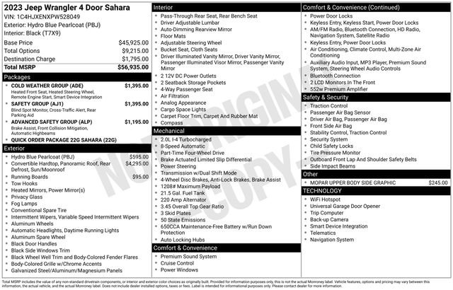 Used 2023 Jeep Wrangler Sahara w/ Safety Group image 29