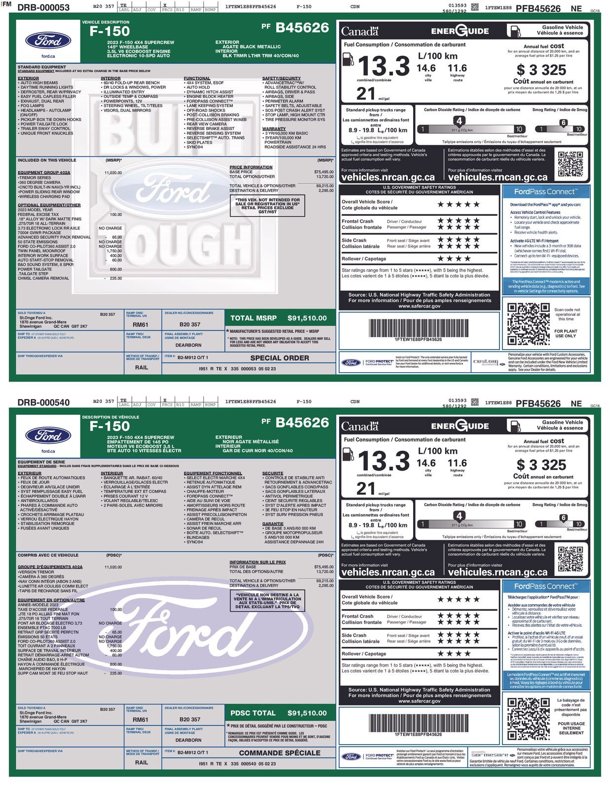 Used 2023 Ford F150 Tremor w/ Equipment Group 402A High image 4