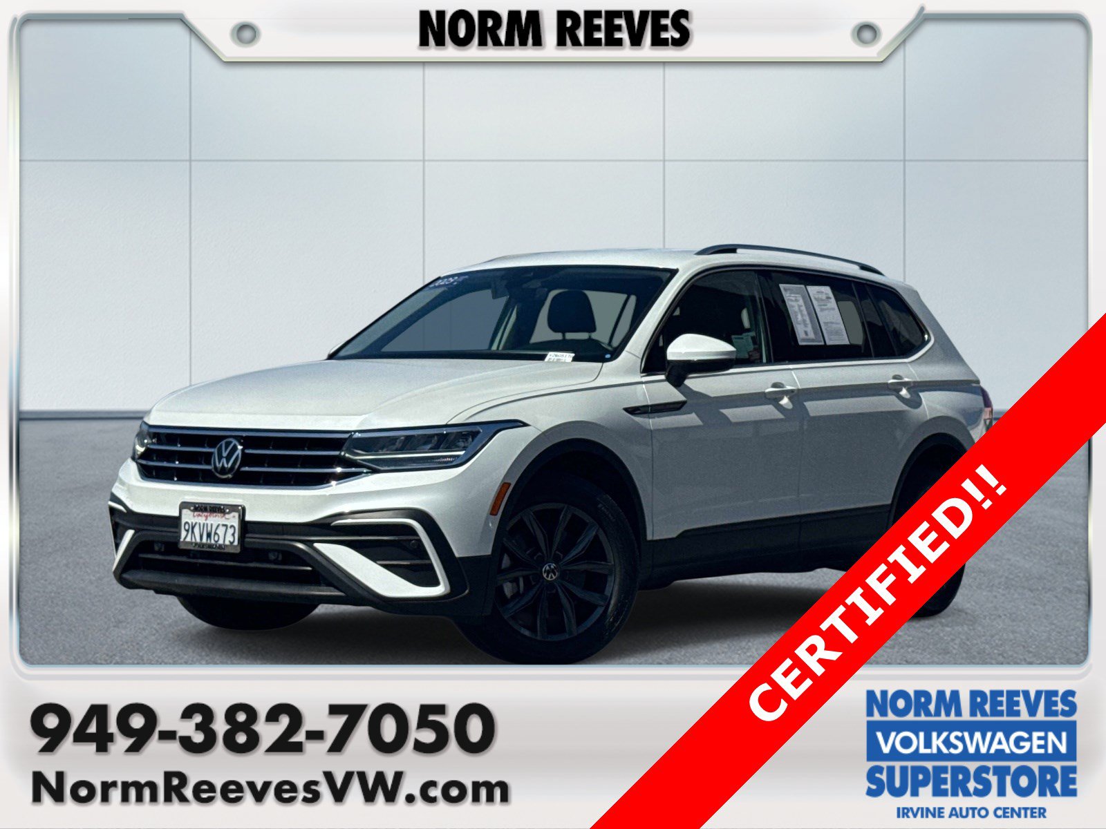 Certified 2023 Volkswagen Tiguan SE
