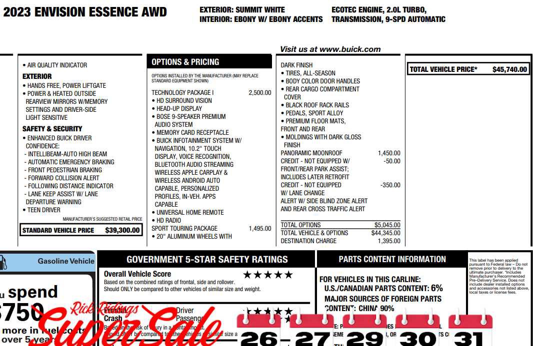 Used 2023 Buick Envision Essence w/ Technology Package I image 2