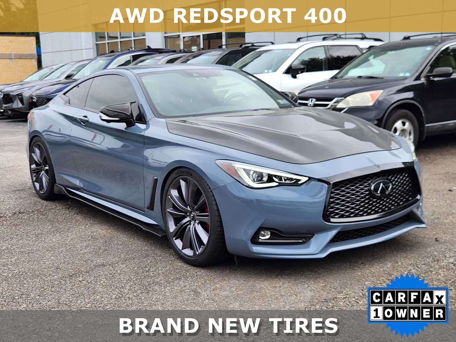 Used 2022 INFINITI Q60 Red Sport 400 w/ Carbon Fiber Package