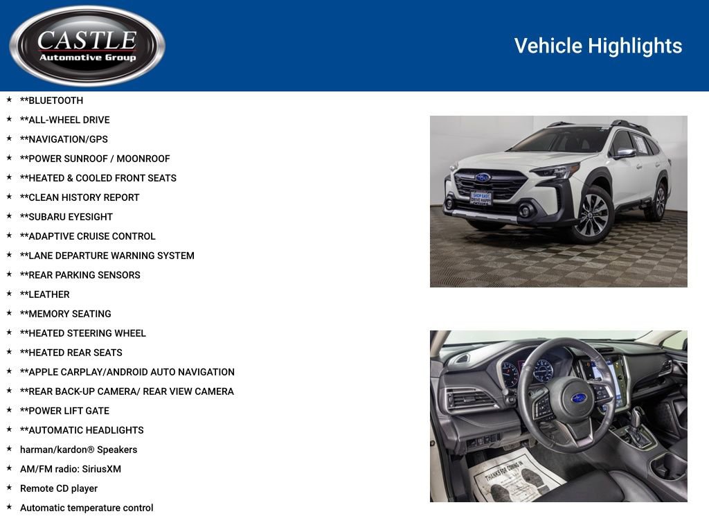 Used 2023 Subaru Outback Touring AWD/4WD image 3