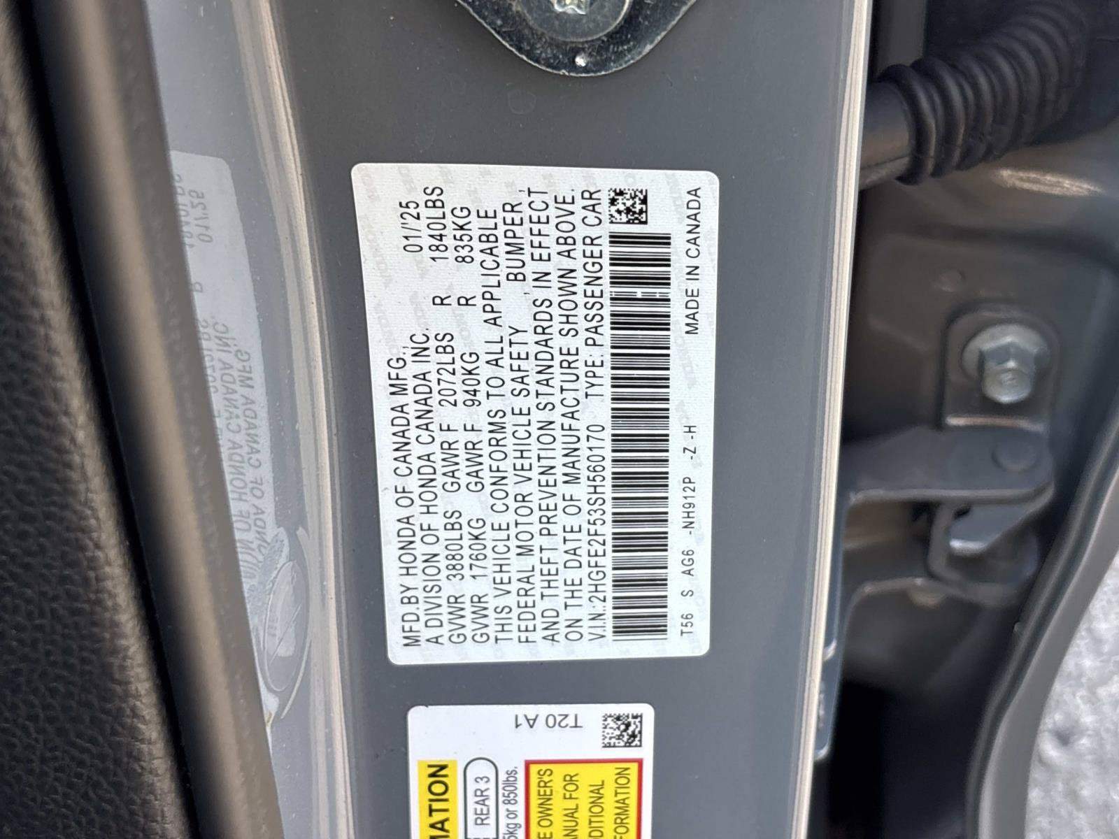 Used 2025 Honda Civic Sport image 35