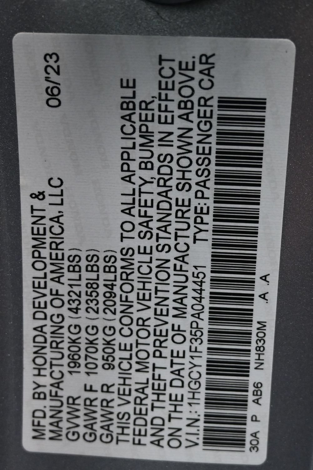 Used 2023 Honda Accord EX image 23