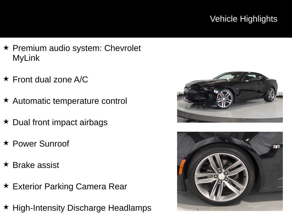 Used 2017 Chevrolet Camaro LT w/ RS Package RWD image 13