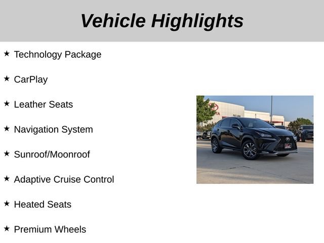 Used 2021 Lexus NX 300 F Sport w/ F Sport Premium Package FWD image 5