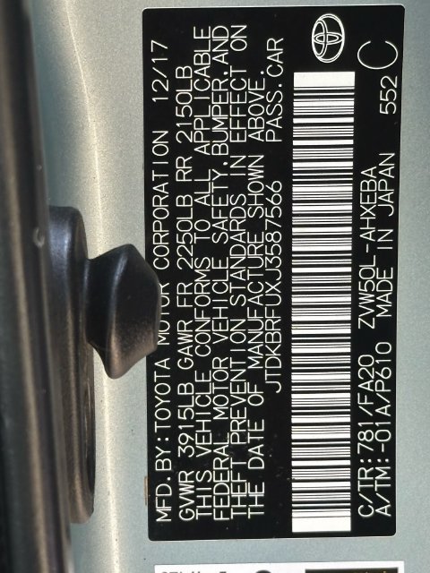 Used 2018 Toyota Prius Two w/ Prius Two Safety Plus Package FWD image 31